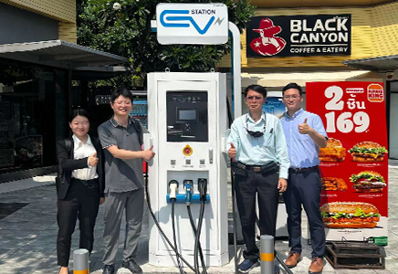 L'exploitation du projet de station de recharge PTT OU DC en Thaïlande